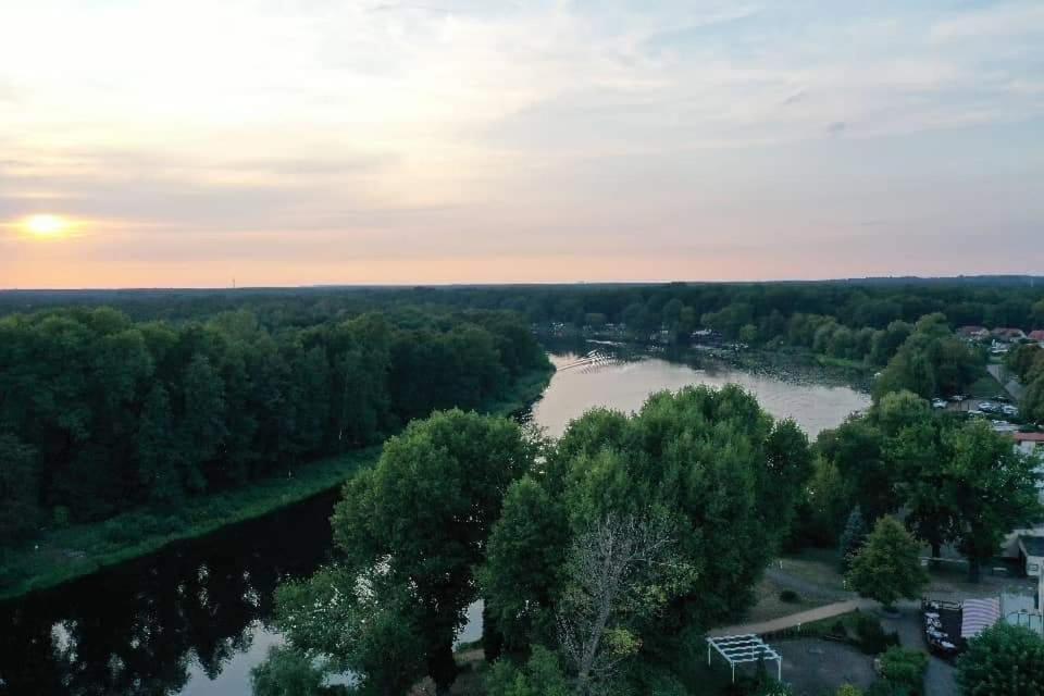 Haus am Spreebogen Hotel Fürstenwalde Buitenkant foto
